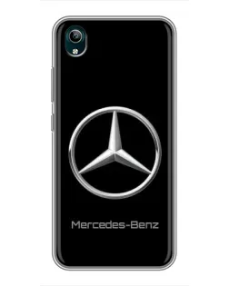 Чехол для Vivo Y1s с картинкой «Mercedes Silver Logo»