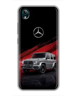 Чехол для Vivo Y1s с картинкой «Mercedes G-Class красный»