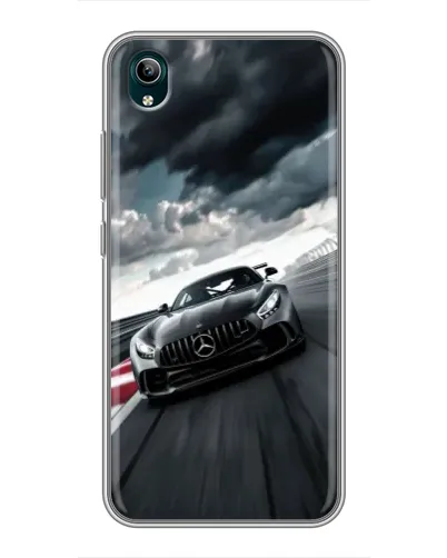 Чехол для Vivo Y1s с картинкой «Гоночный Mercedes AMG»