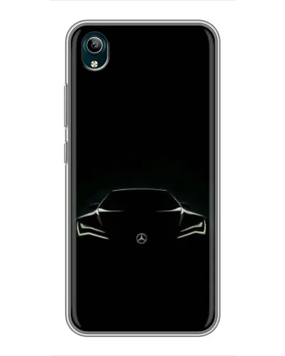 Чехол для Vivo Y1s с картинкой «Mercedes — силуэт авто» Чехол для Vivo Y1s с картинкой «Mercedes — силуэт авто»