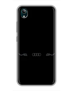 Чехол для Vivo Y1s с картинкой «Audi — световой подпись» Чехол для Vivo Y1s с картинкой «Audi — световой подпись»