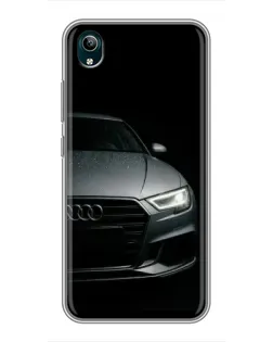 Чехол для Vivo Y1s с картинкой «Audi — детализация кузова» Чехол для Vivo Y1s с картинкой «Audi — детализация кузова»