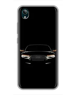 Чехол для Vivo Y1s с картинкой «Audi — ночной контур»