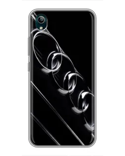 Чехол для Vivo Y1s с картинкой «Audi — абстрактные кольца»