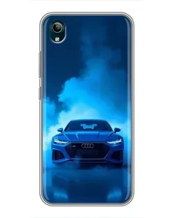 Чехол для Vivo Y1s с картинкой «Audi — голубая энергия»