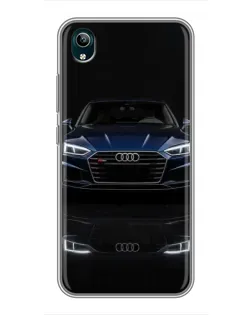 Чехол для Vivo Y1s с картинкой «Audi — ночное отражение»