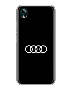 Чехол для Vivo Y1s с картинкой «Audi White Logo»