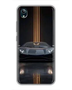 Чехол для Vivo Y1s с картинкой «Lamborghini золотые линии» Чехол для Vivo Y1s с картинкой «Lamborghini золотые линии»