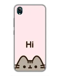 Чехол для Vivo Y1s с картинкой «Пушин говорит Hi»