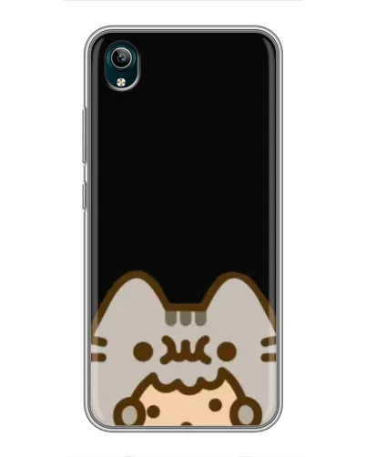 Чехол для Vivo Y1s с картинкой «Пушин на черном»