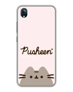Чехол для Vivo Y1s с картинкой «Pusheen логотип»