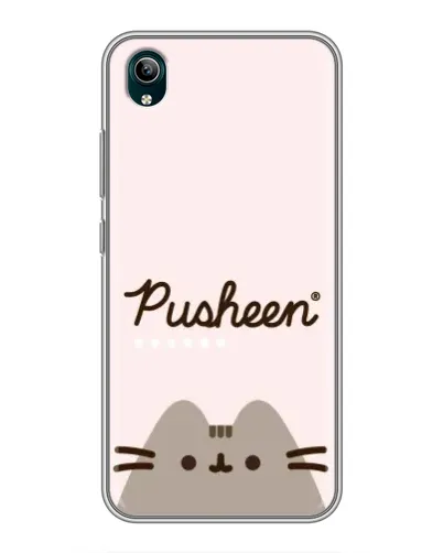 Чехол для Vivo Y1s с картинкой «Pusheen логотип»