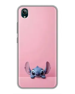 Чехол для Vivo Y1s с картинкой «Stitch выглядывает»