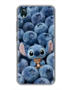 Чехол для Vivo Y1s с картинкой «Стич и голубика»
