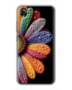 Чехол для Vivo Y1s с картинкой «Радужный цветок»