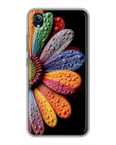 Чехол для Vivo Y1s с картинкой «Радужный цветок»