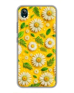 Чехол для Vivo Y1s с картинкой «Ромашковое солнце»