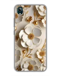 Чехол для Vivo Y1s с картинкой «Белие бумажние  цвети»