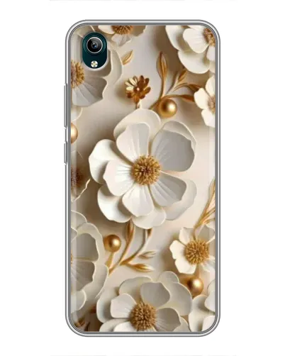 Чехол для Vivo Y1s с картинкой «Белие бумажние  цвети»