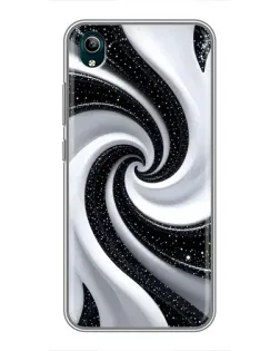 Чехол для Vivo Y1s с картинкой «Черно-белая спираль» Чехол для Vivo Y1s с картинкой «Черно-белая спираль»