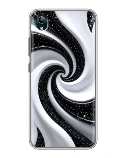 Чехол для Vivo Y1s с картинкой «Черно-белая спираль» Чехол для Vivo Y1s с картинкой «Черно-белая спираль»