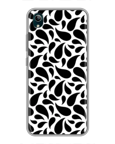 Чехол для Vivo Y1s с картинкой «Контрастные черные капли» Чехол для Vivo Y1s с картинкой «Контрастные черные капли»