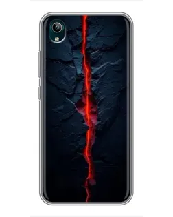 Чехол для Vivo Y1s с картинкой «Kрасная лавовая трещина» Чехол для Vivo Y1s с картинкой «Kрасная лавовая трещина»
