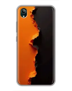 Чехол для Vivo Y1s с картинкой «Оранжевый разлом» Чехол для Vivo Y1s с картинкой «Оранжевый разлом»