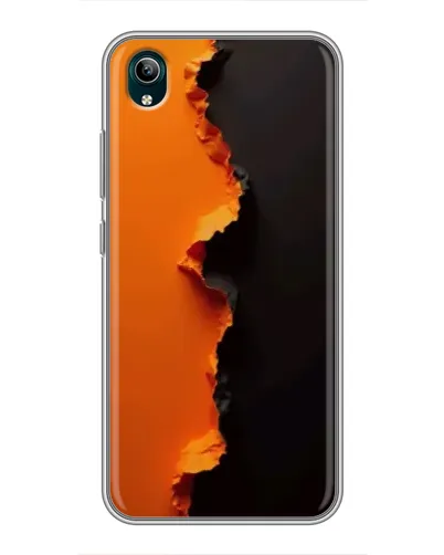 Чехол для Vivo Y1s с картинкой «Оранжевый разлом» Чехол для Vivo Y1s с картинкой «Оранжевый разлом»