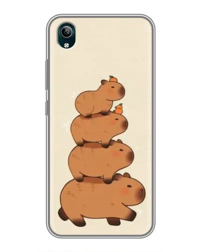 Чехол для Vivo Y1s с картинкой «Башня из капибар»