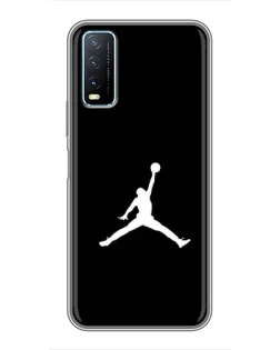 Чехол для Vivo Y20 с картинкой «Jordan Silhouette»
