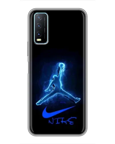 Чехол для Vivo Y20 с картинкой «Jordan Neon Blue» Чехол для Vivo Y20 с картинкой «Jordan Neon Blue»