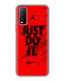 Чехол для Vivo Y20 с картинкой «Nike Just Do It»