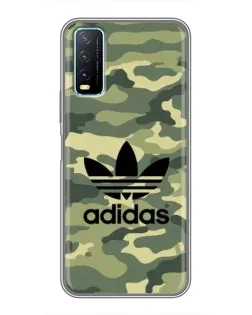 Чехол для Vivo Y20 с картинкой «Милитари стиль Adidas» Чехол для Vivo Y20 с картинкой «Милитари стиль Adidas»