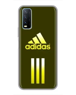 Чехол для Vivo Y20 с картинкой «Оливковый градиент Adidas»