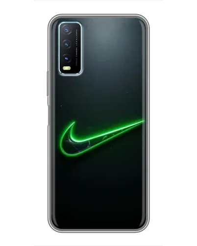 Чехол для Vivo Y20 с картинкой «Неоновый контур Nike» Чехол для Vivo Y20 с картинкой «Неоновый контур Nike»