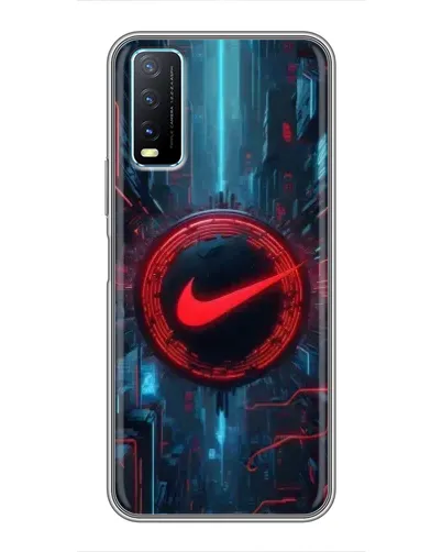 Чехол для Vivo Y20 с картинкой «Техногенный стиль Nike» Чехол для Vivo Y20 с картинкой «Техногенный стиль Nike»