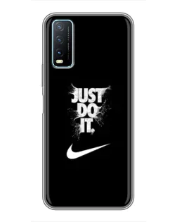 Чехол для Vivo Y20 с картинкой «Текстовый принт Nike» Чехол для Vivo Y20 с картинкой «Текстовый принт Nike»
