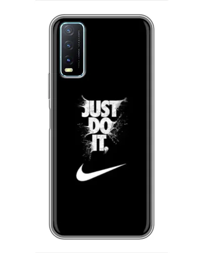 Чехол для Vivo Y20 с картинкой «Текстовый принт Nike» Чехол для Vivo Y20 с картинкой «Текстовый принт Nike»