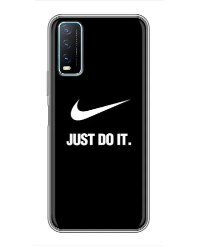 Чехол для Vivo Y20 с картинкой «Классический принт Nike» Чехол для Vivo Y20 с картинкой «Классический принт Nike»
