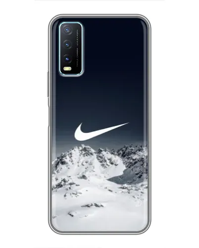Чехол для Vivo Y20 с картинкой «Nike — зимние горы» Чехол для Vivo Y20 с картинкой «Nike — зимние горы»