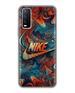 Чехол для Vivo Y20 с картинкой «Nike в абстракции» Чехол для Vivo Y20 с картинкой «Nike в абстракции»