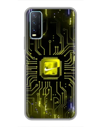Чехол для Vivo Y20 с картинкой «Nike — золотая искра» Чехол для Vivo Y20 с картинкой «Nike — золотая искра»