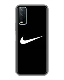 Чехол для Vivo Y20 с картинкой «Минималистический Найк» Чехол для Vivo Y20 с картинкой «Минималистический Найк»
