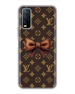 Чехол для Vivo Y20 с картинкой «LV с бантом»