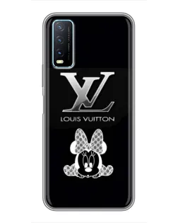 Чехол для Vivo Y20 с картинкой «LV и Минни Маус»
