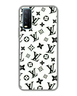 Чехол для Vivo Y20 с картинкой «Монохромный хаос LV»