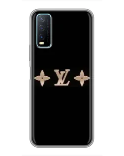 Чехол для Vivo Y20 с картинкой «Louis Vuitton — минимализм»