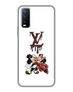 Чехол для Vivo Y20 с картинкой «LV и Микки Маус»