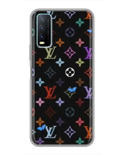 Чехол для Vivo Y20 с картинкой «Цветная монограмма LV» Чехол для Vivo Y20 с картинкой «Цветная монограмма LV»